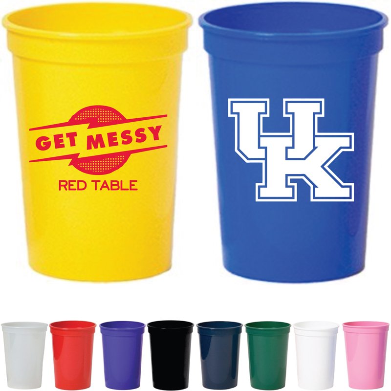 Stadium Cup Smooth 12oz. with your logo | MiniThrowBalls.com