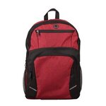 Stanford Heathered 15" Laptop Backpack - Heathered Red