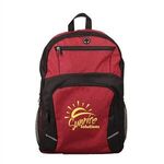 Stanford Heathered 15" Laptop Backpack - Heathered Red