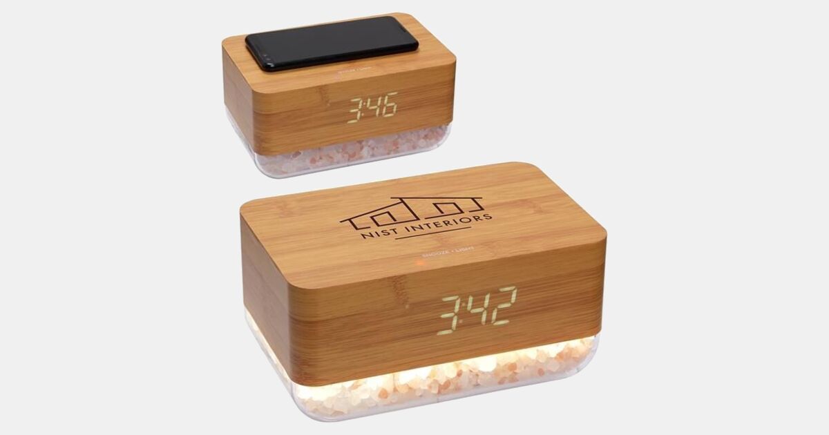 Marketing Sunrise Alarm Clock & Himalayan Salt Lamp & Wireless with