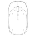 Tangelo Zuiki Wireless Mouse - White-clear