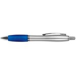 The Silver Grenada Pen - Blue