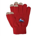 Touch Screen Gloves, Full Color Digital - Red