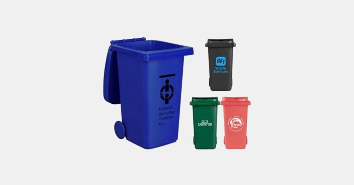 Trash Can Pencil Holders with your logo