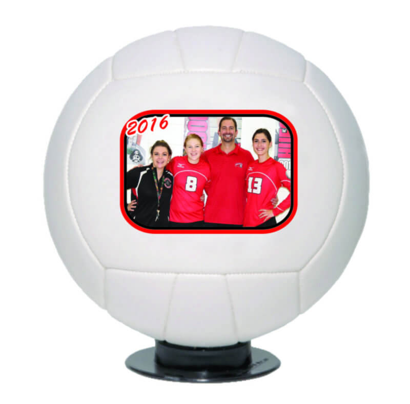 Trophy Photo Volleyball - Full Size with your logo | MiniThrowBalls.com
