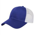 Two-Tone Mesh Back Cap - Royal-white