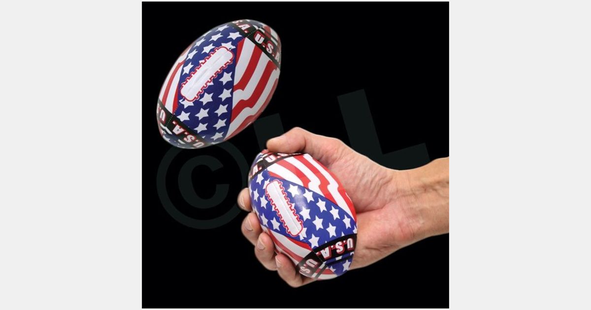 USA Flag Football With Your Logo | MiniThrowBalls.com