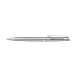 Waterman Hemisphere Ballpoint - Blue Ink - Stainless Steel - Silver Trim