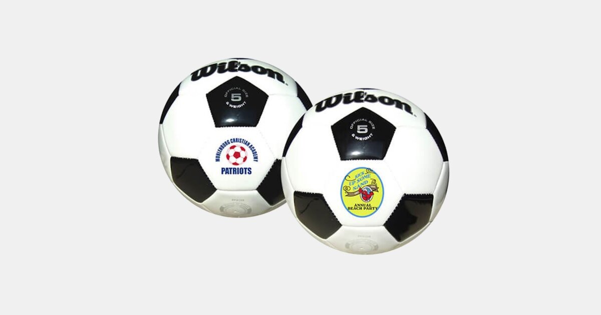 Custom Printed Wilson Soccer Ball Size 5 with your logo