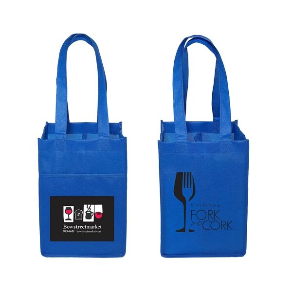 Main Product Image for Custom Printed Wine Tote - 4 Bottle Capacity