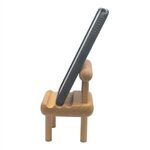 Wooden Chair Phone Holder -  