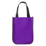 Yuma Non-Woven Curve Bottom Tote Bag - Purple