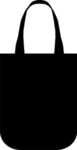 Yuma Sublimated Non-Woven Curve Bottom Tote - 2-Sided - Black