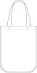 Yuma Sublimated Non-Woven Curve Bottom Tote - 2-Sided - White