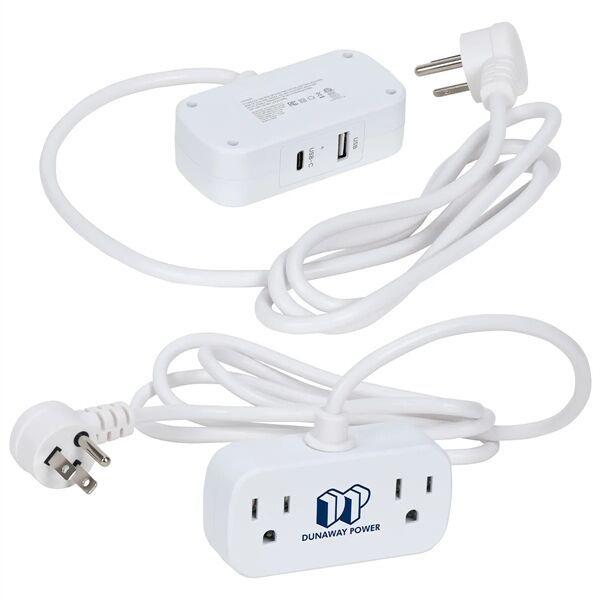 Main Product Image for Custom Printed Zip 5 Ft. Power Strip w/ Type-C, USB & AC Outlets